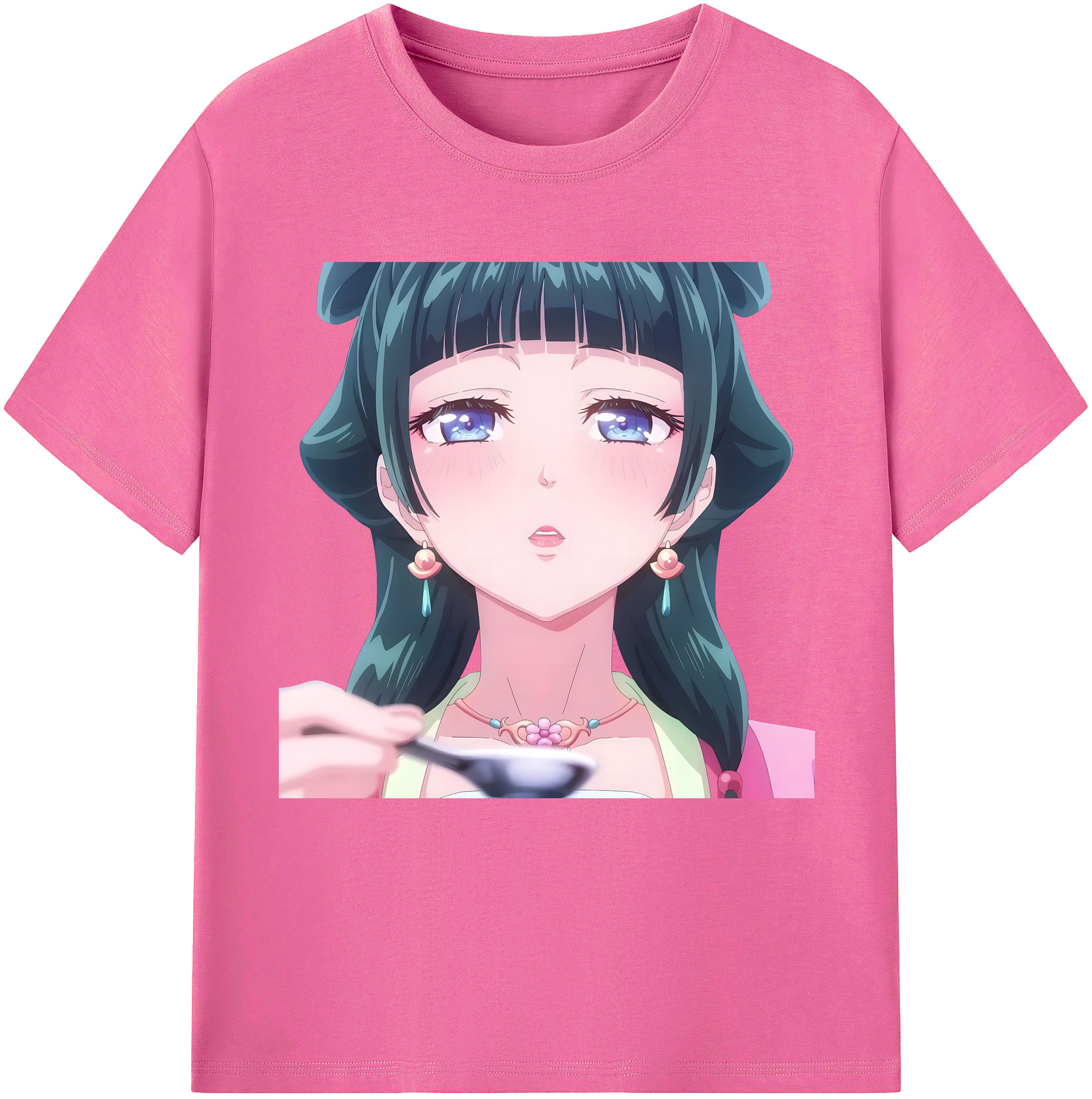 （画像用） 薬屋のひとりごと The Apothecary Diaries レディースカジュアルプリントTシャツ（綿100％）